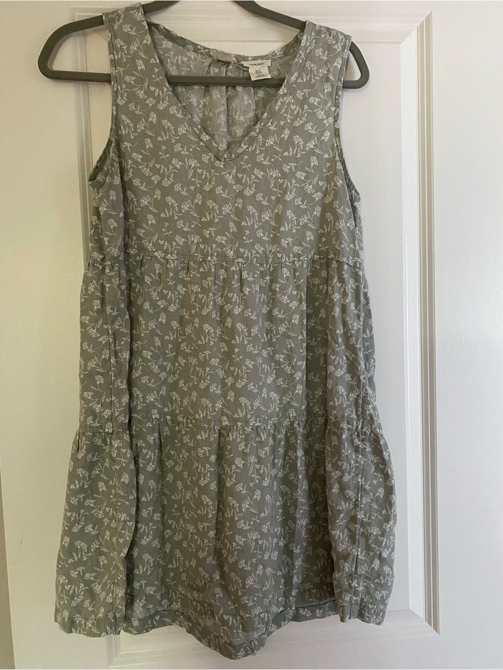 Joie Linen Dress with White Floral